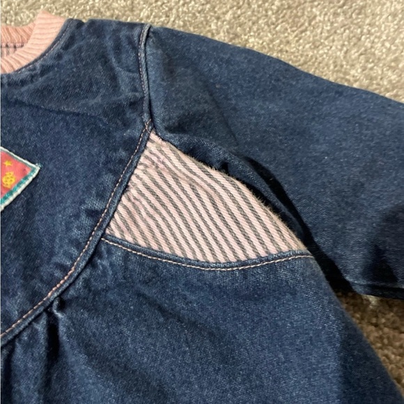 Vintage Bon Jour kids denim romper size 24 months - Picture 4 of 8
